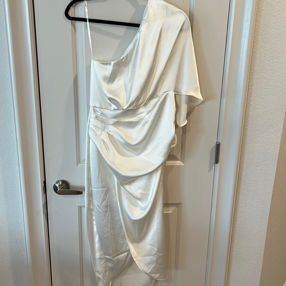 White One Shoulder Dress